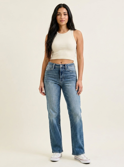 90s Mid Rise Straight Jeans MD view 1