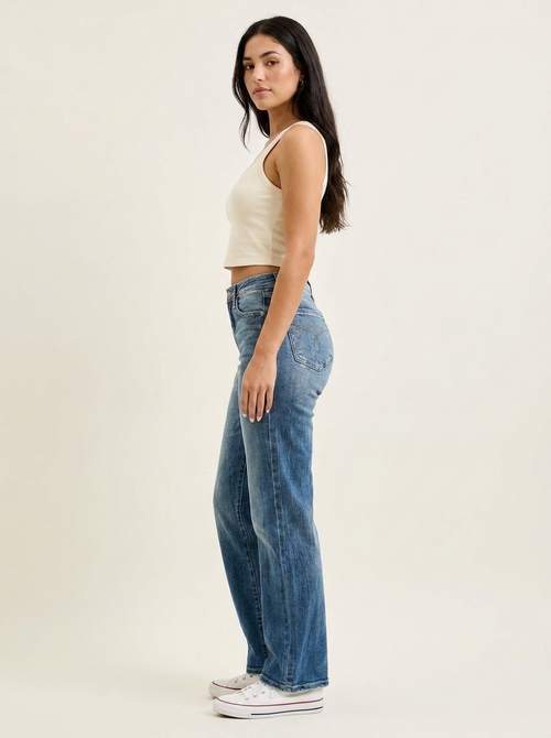 90s Mid Rise Straight Jeans MD view 2