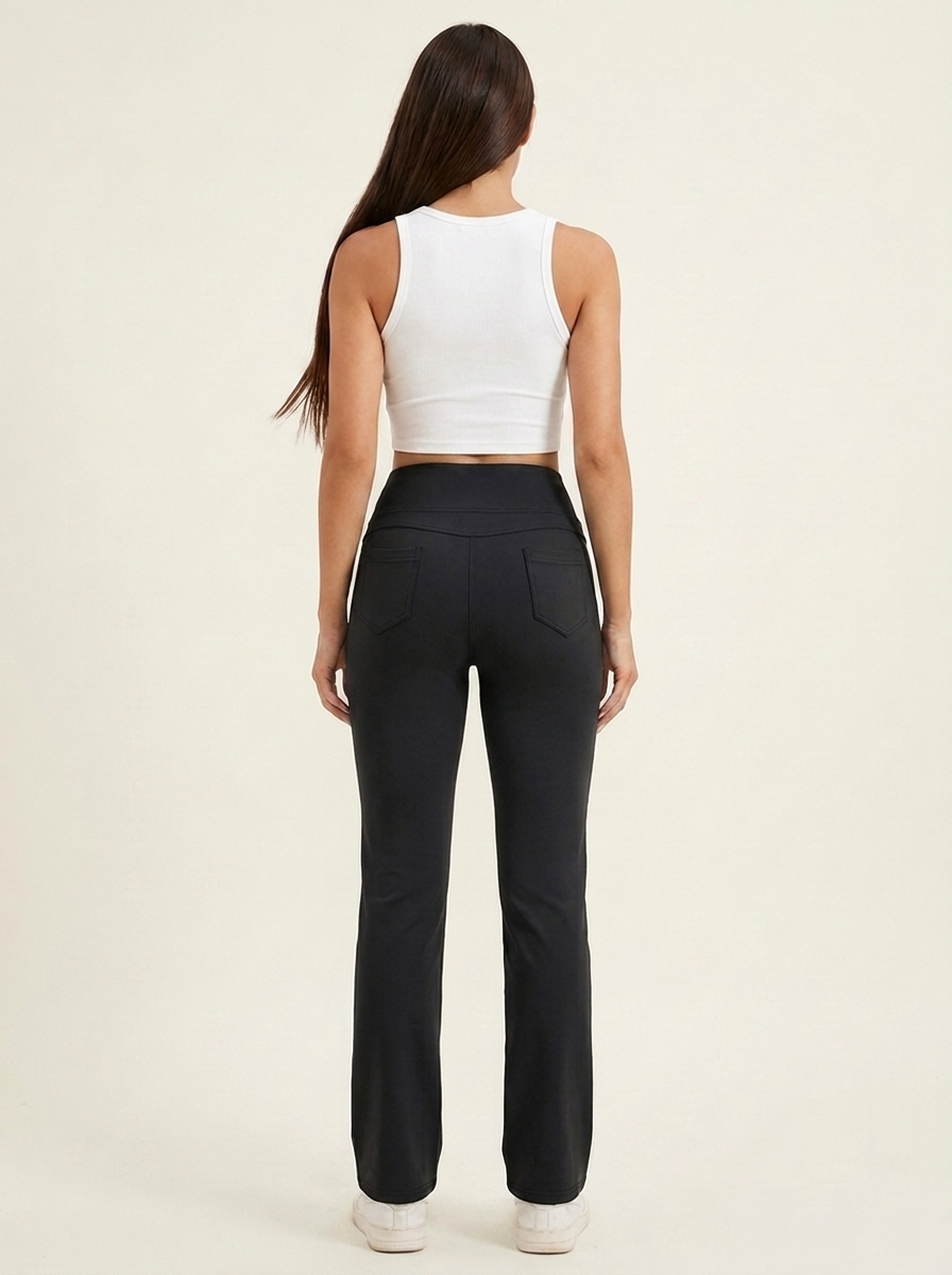 Pocket Active Pants Black back
