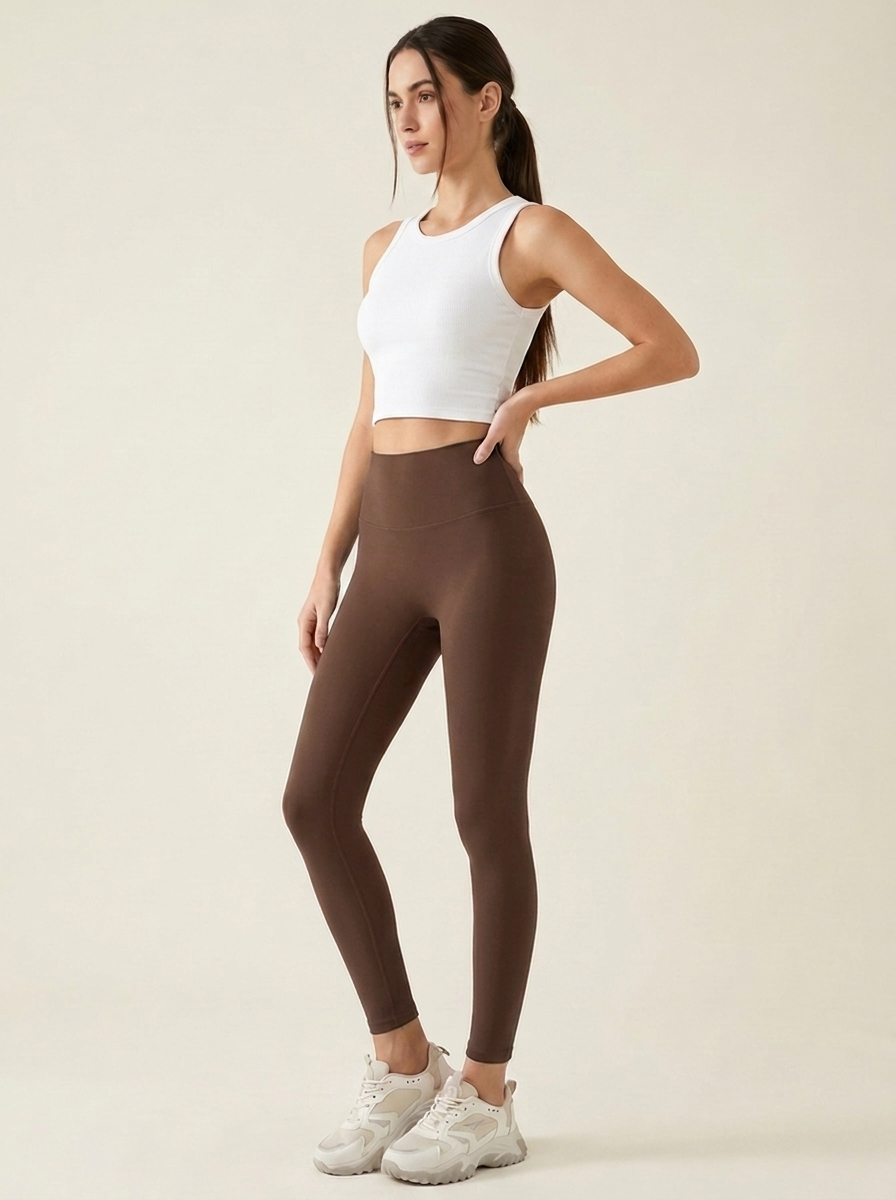 Skinny Active Pants Mocha side