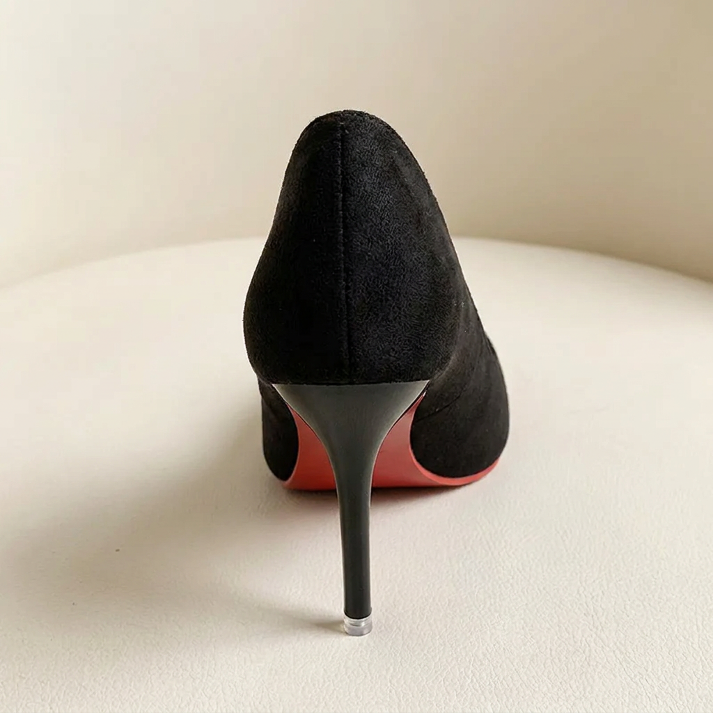 CleanGirlStore Point Toe Stiletto Pumps 1 - Black - Back