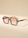 CleanGirlStore Square Frame Sunglasses - Gray