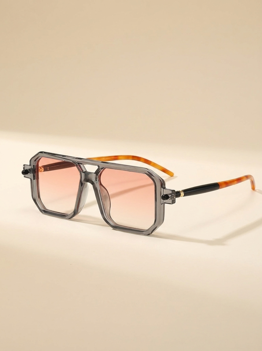 CleanGirlStore Square Frame Sunglasses - Gray