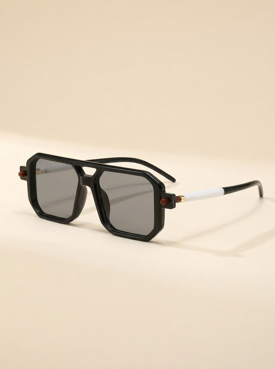 CleanGirlStore Square Frame Sunglasses - Black