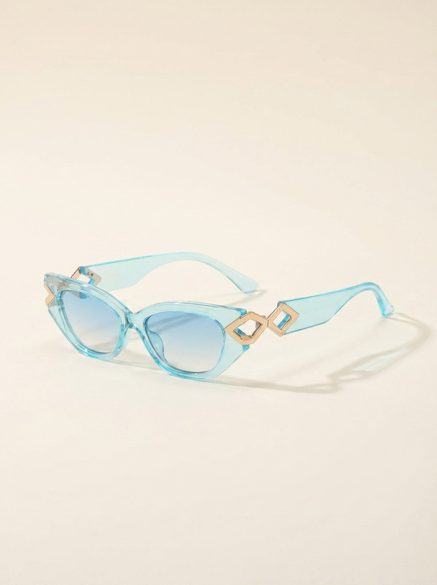 CleanGirlStore Cat-Eye Frame Sunglasses - Mint Blue