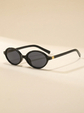 CleanGirlStore Oval Frame Sunglasses - Style A