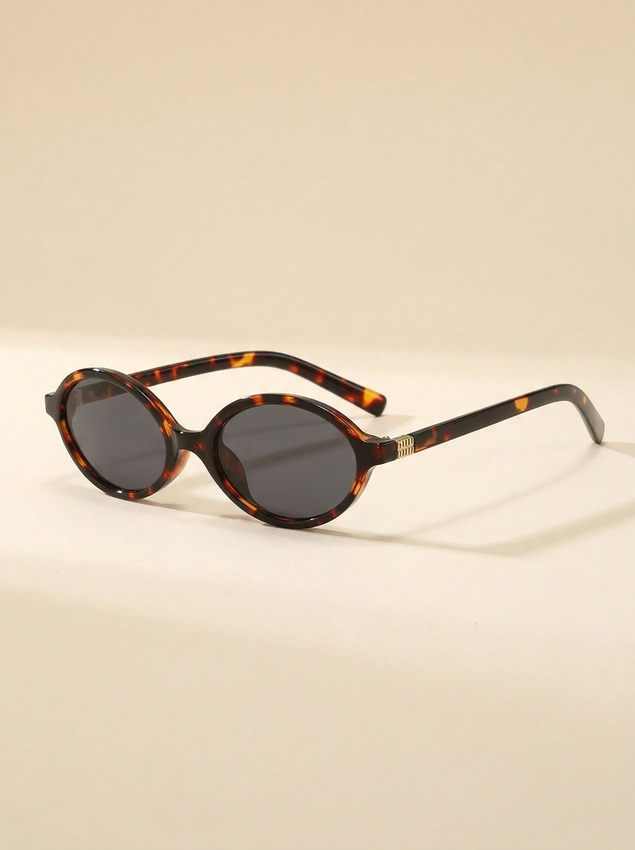CleanGirlStore Oval Frame Sunglasses - Style C
